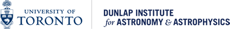 DUNLAP INSTITUTE for astronomy and astrophysics